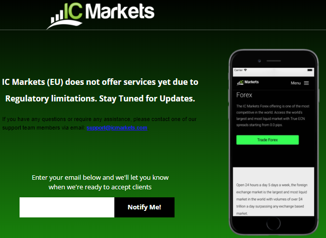 IC Markets EU Website